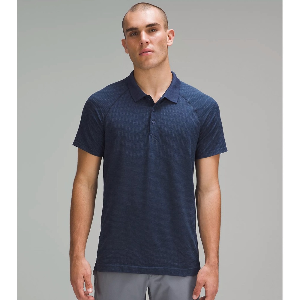 Lululemon Men's Metal Vent Tech Polo Shirt - Navy - M